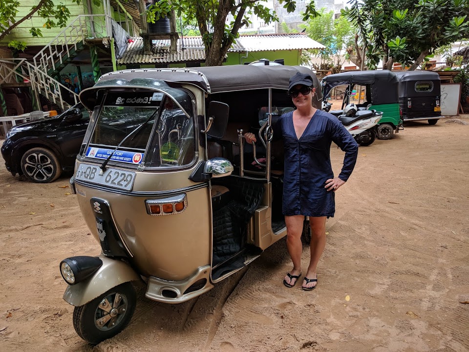 Me with our tuk tuk