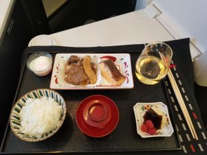 JAL 787 Business Class Japanese Meal