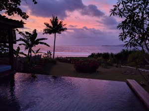 Sunset from the pool