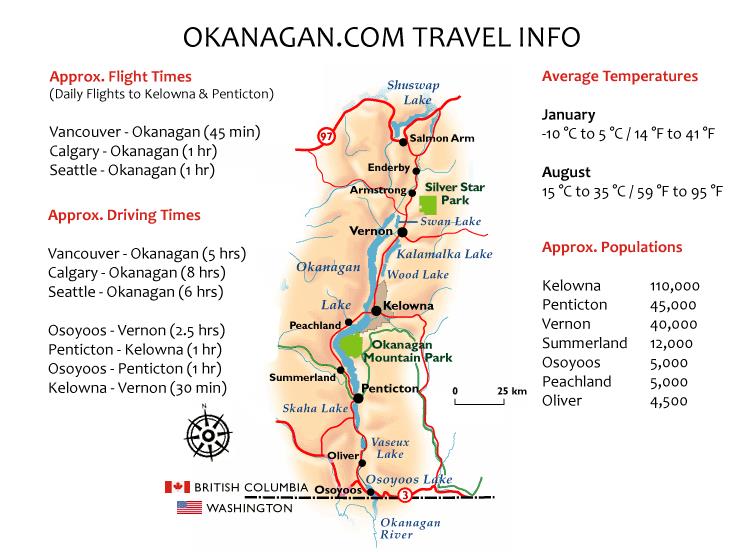 Map of the Okanagan
