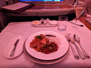 Mango chicken entree