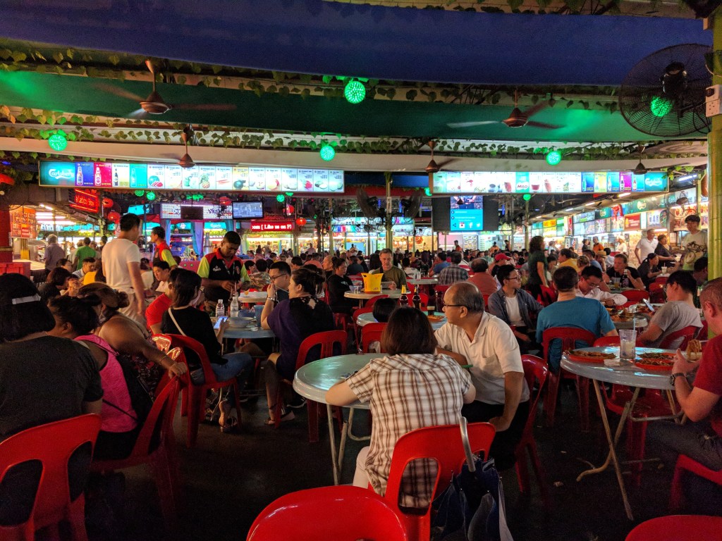 Seating at the Red Garden Food Paradise
