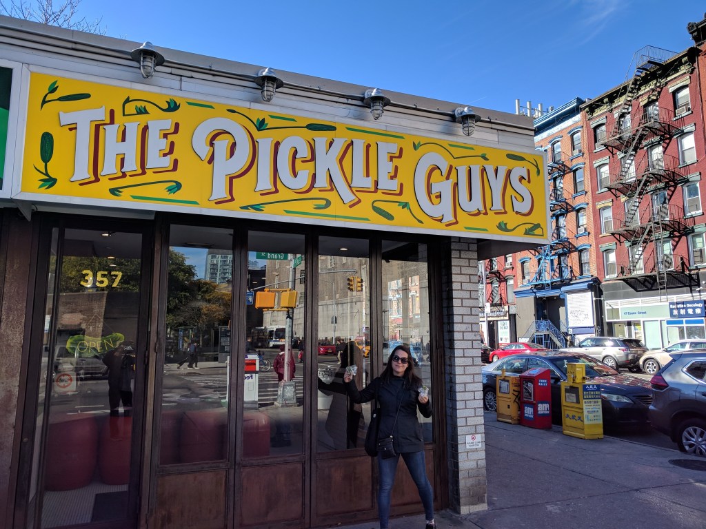 Max with a mouth full of pickles