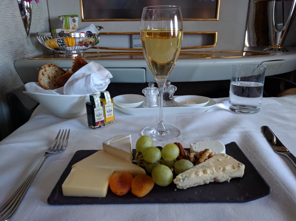 Fruit and cheese plate