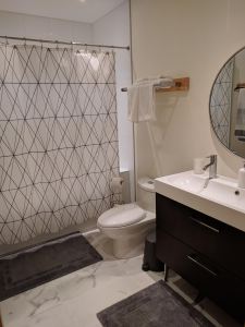 Bathroom in the Owl Suite at Farmersdotter