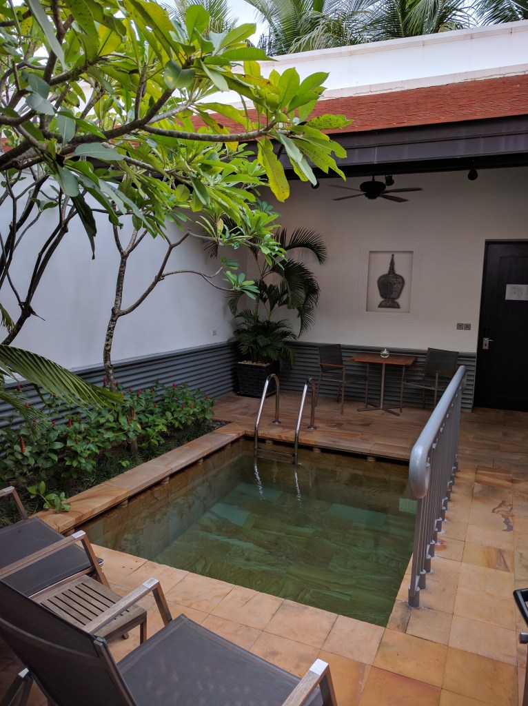 Park Hyatt Siem Reap Pool Suite: view of the pool from the room 