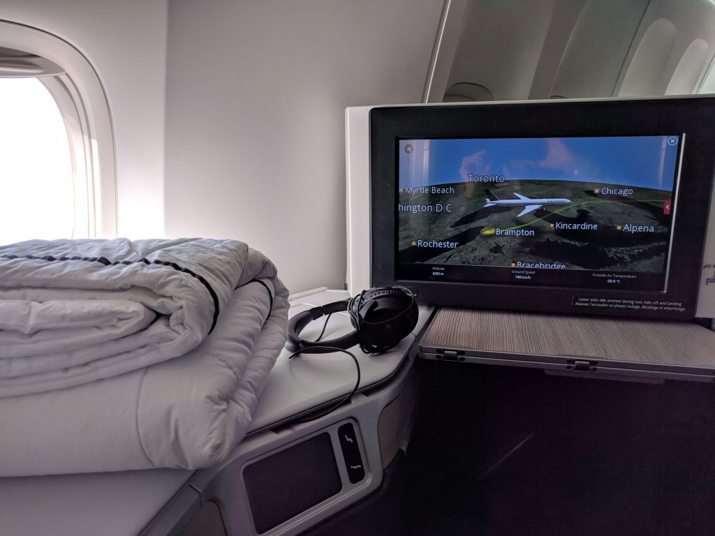 Air Canada Signature Seat and Entertainment