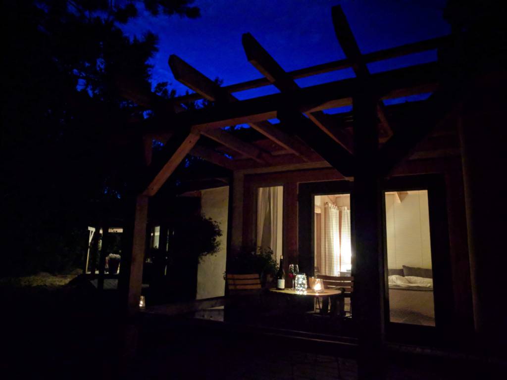 Owl Suite at night at Farmersdotter