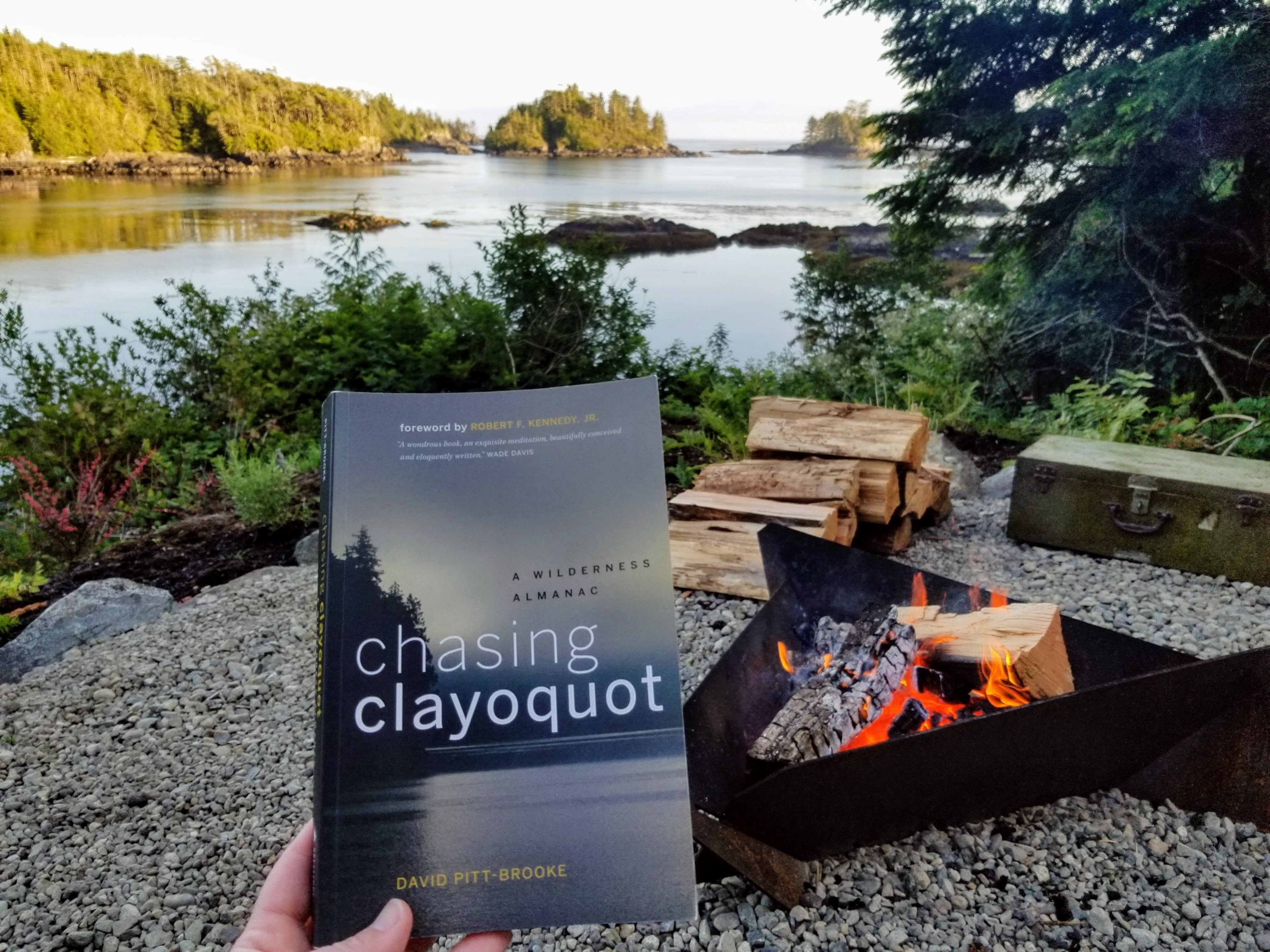 Reading "Chasing Clayoquot" at 378 Marine Drive in Ukee: We highly recommend you read this book prior to your visit to find out more about the area and the history