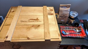 A Snug Harbour Inn: The breakfast crate and local coffee from The Foggy Bean