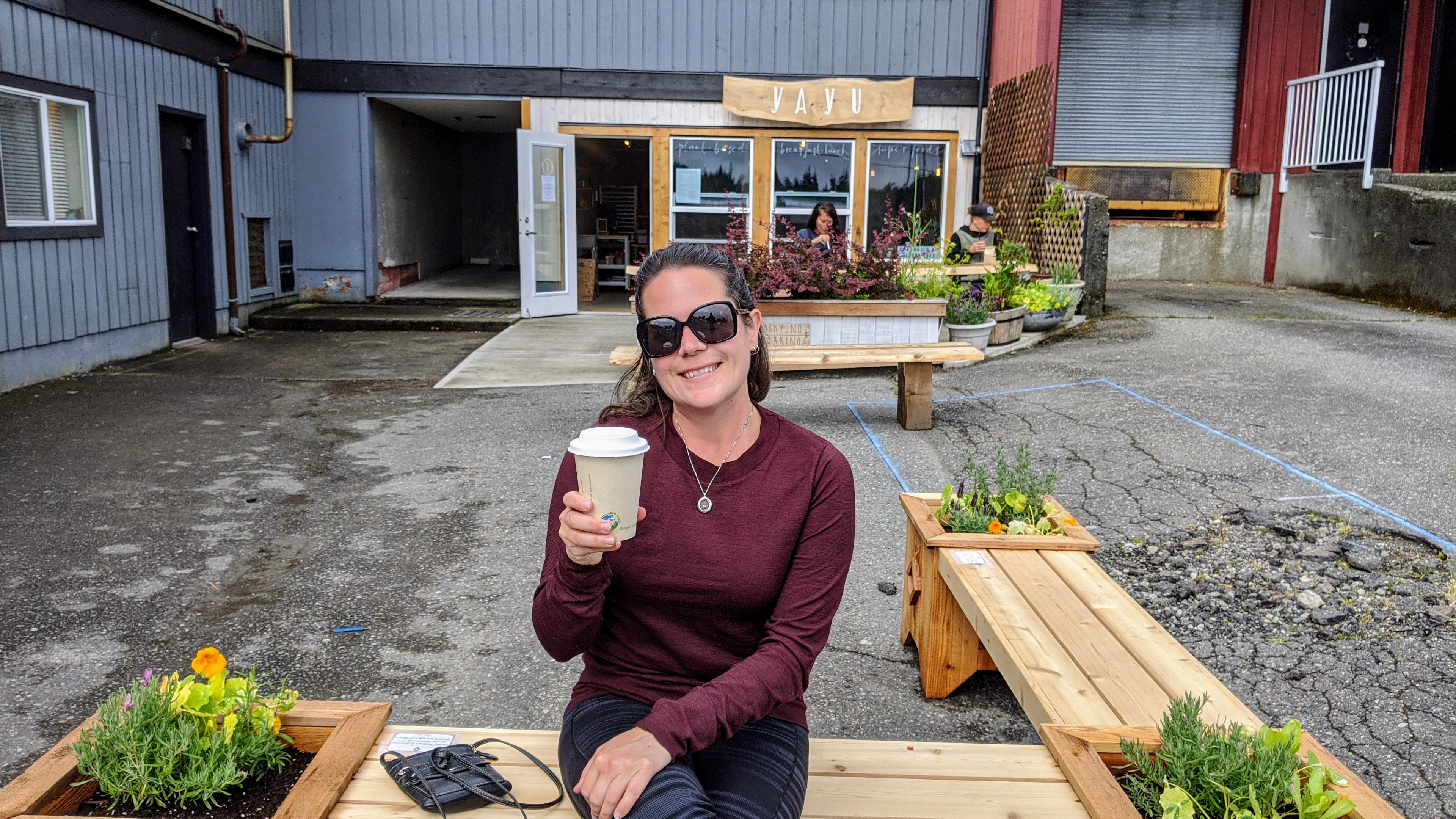 Max enjoying at golden mylk at YaYu