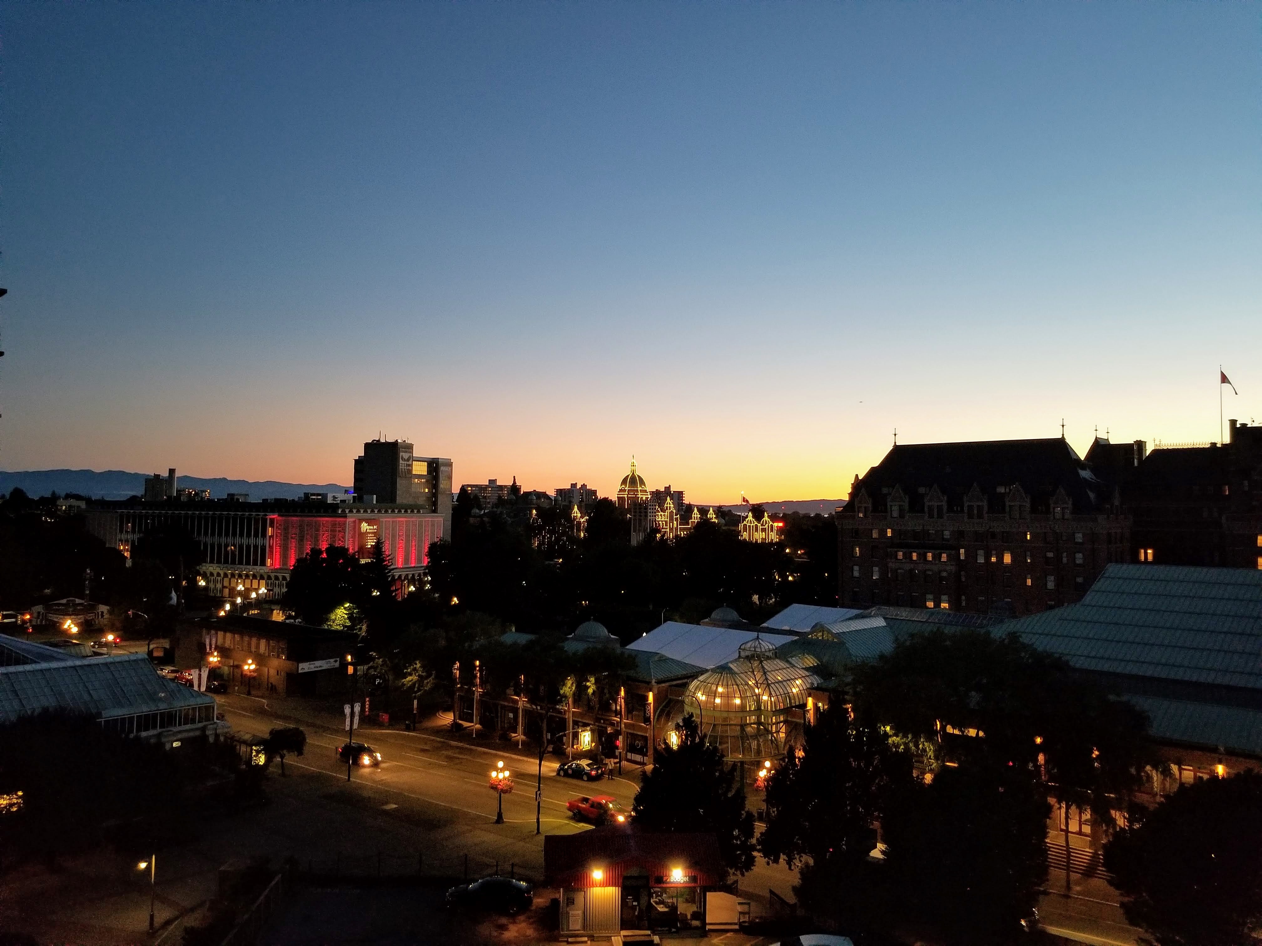 Our King Suite at the Hilton Double Tree: the view