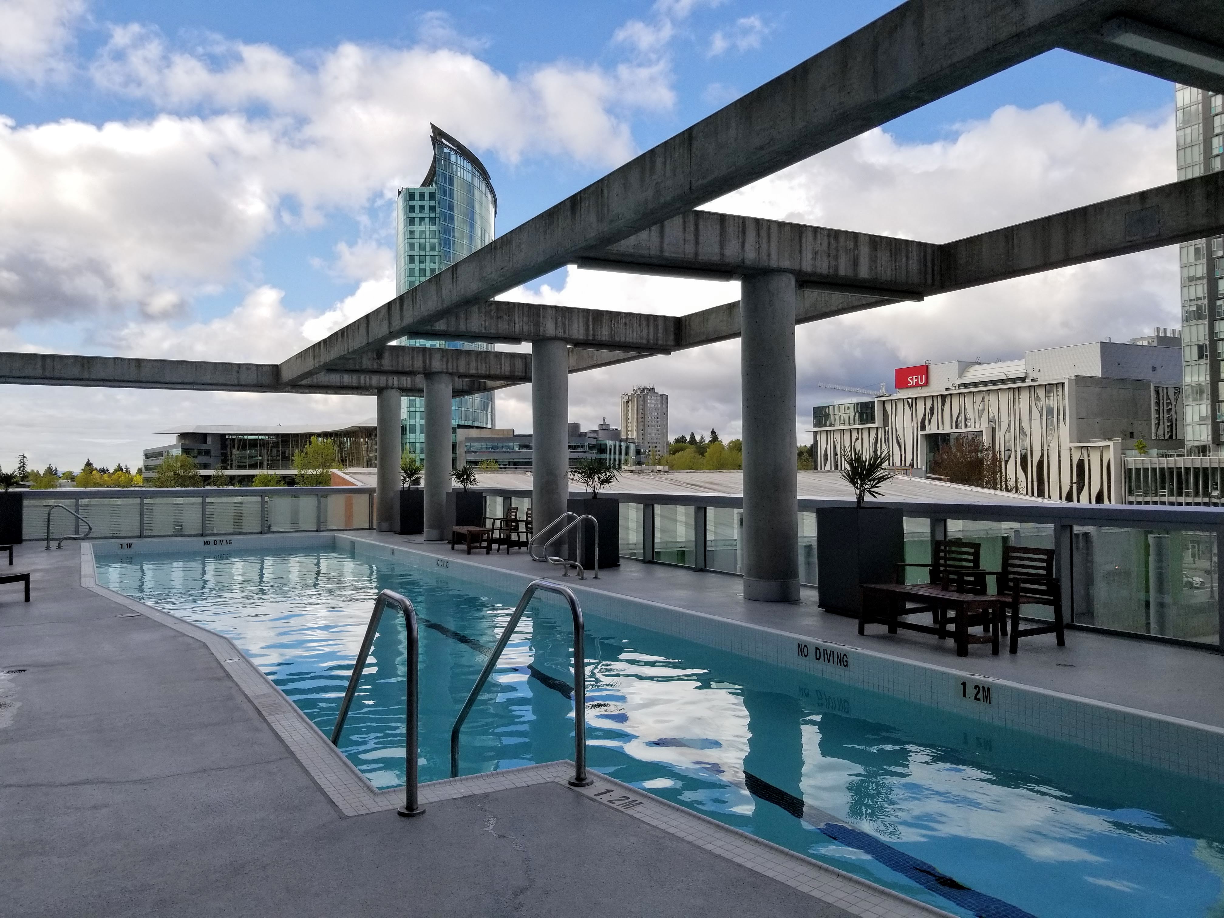 Civic Hotel outdoor heated pool area