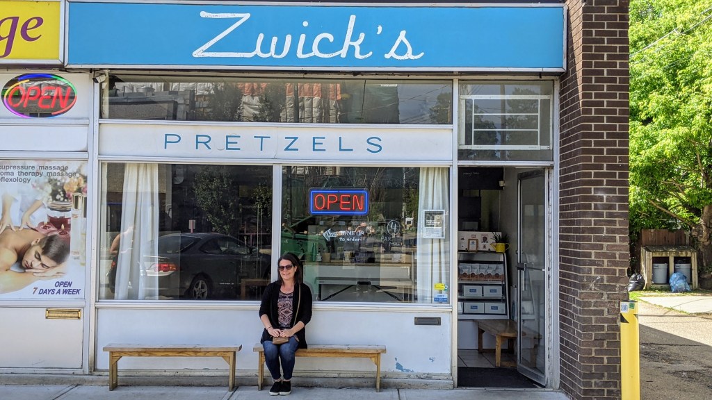 Max at Zwick's Pretzels