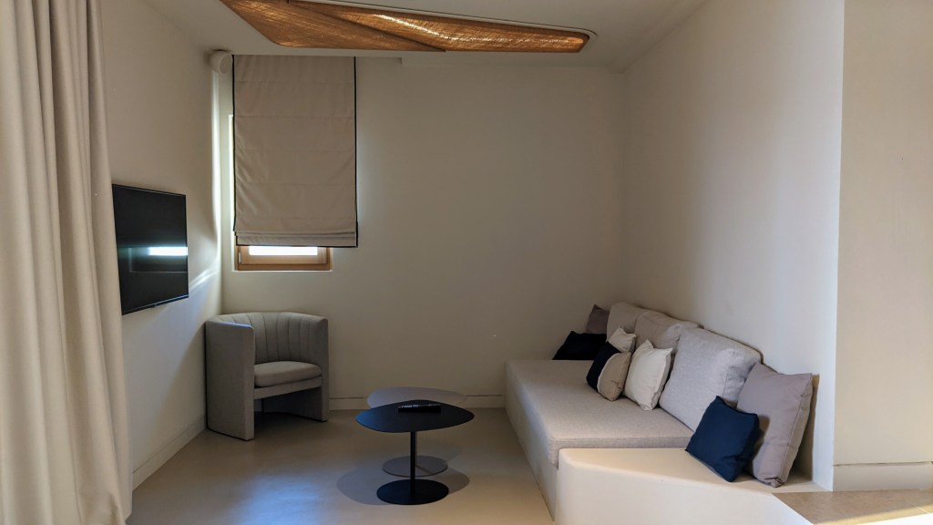 Aegon Mykonos Infinity Suite Revive: living area