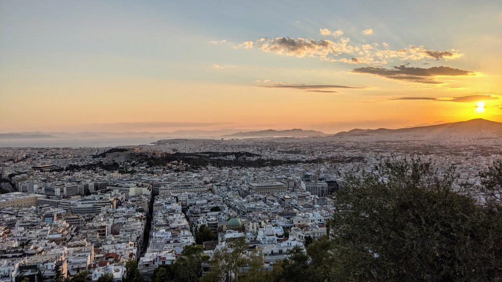 View of Athens from Lycabettus Hill