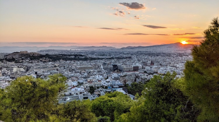 View of Athens from Lycabettus Hill