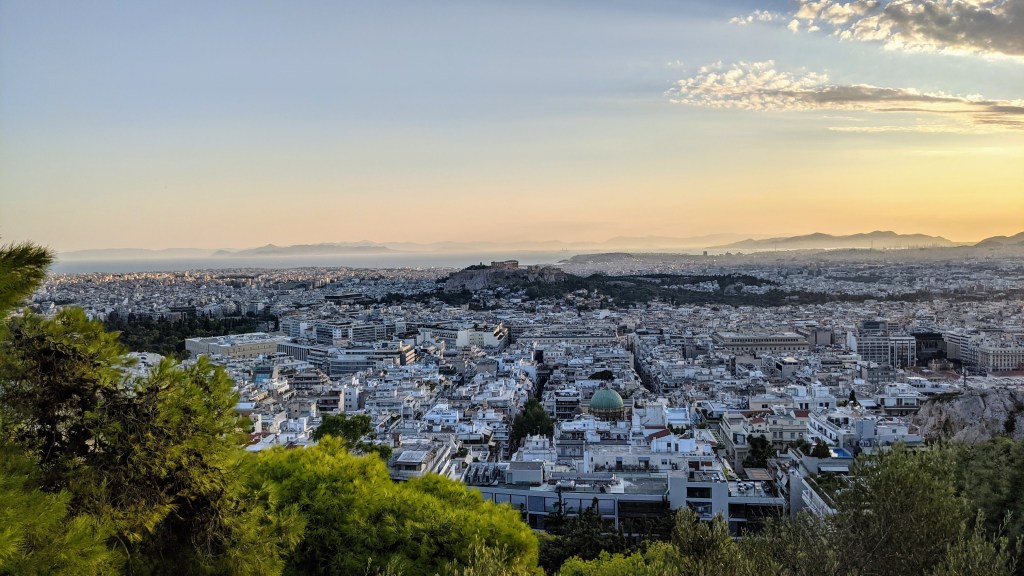 View of Athens from Lycabettus Hill