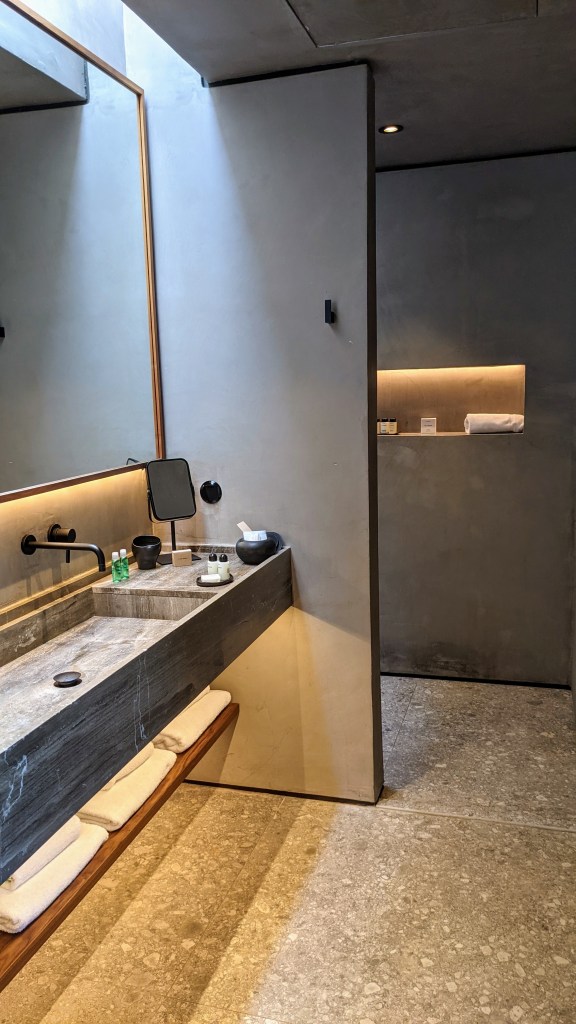 Tropical Open Plan Suite with shared pool: bathroom