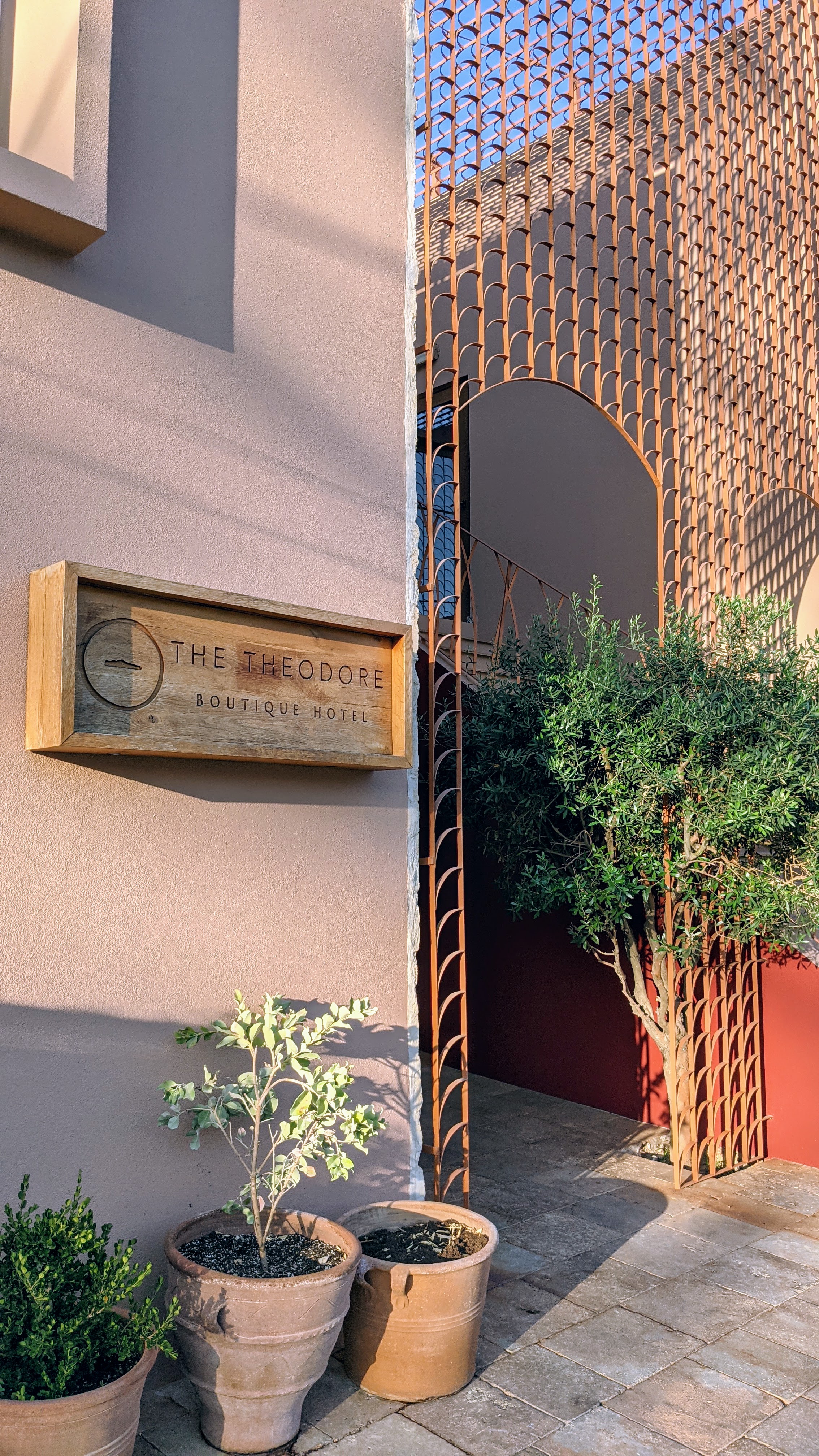 Entrance to The Theodore Boutique Hotel