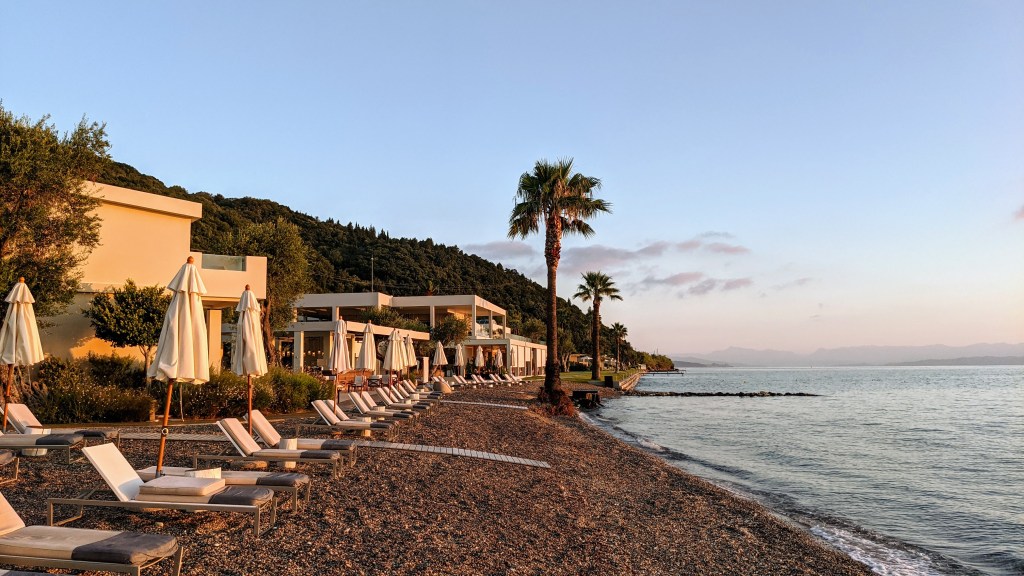 Domes Miramare Corfu Resort: beach area
