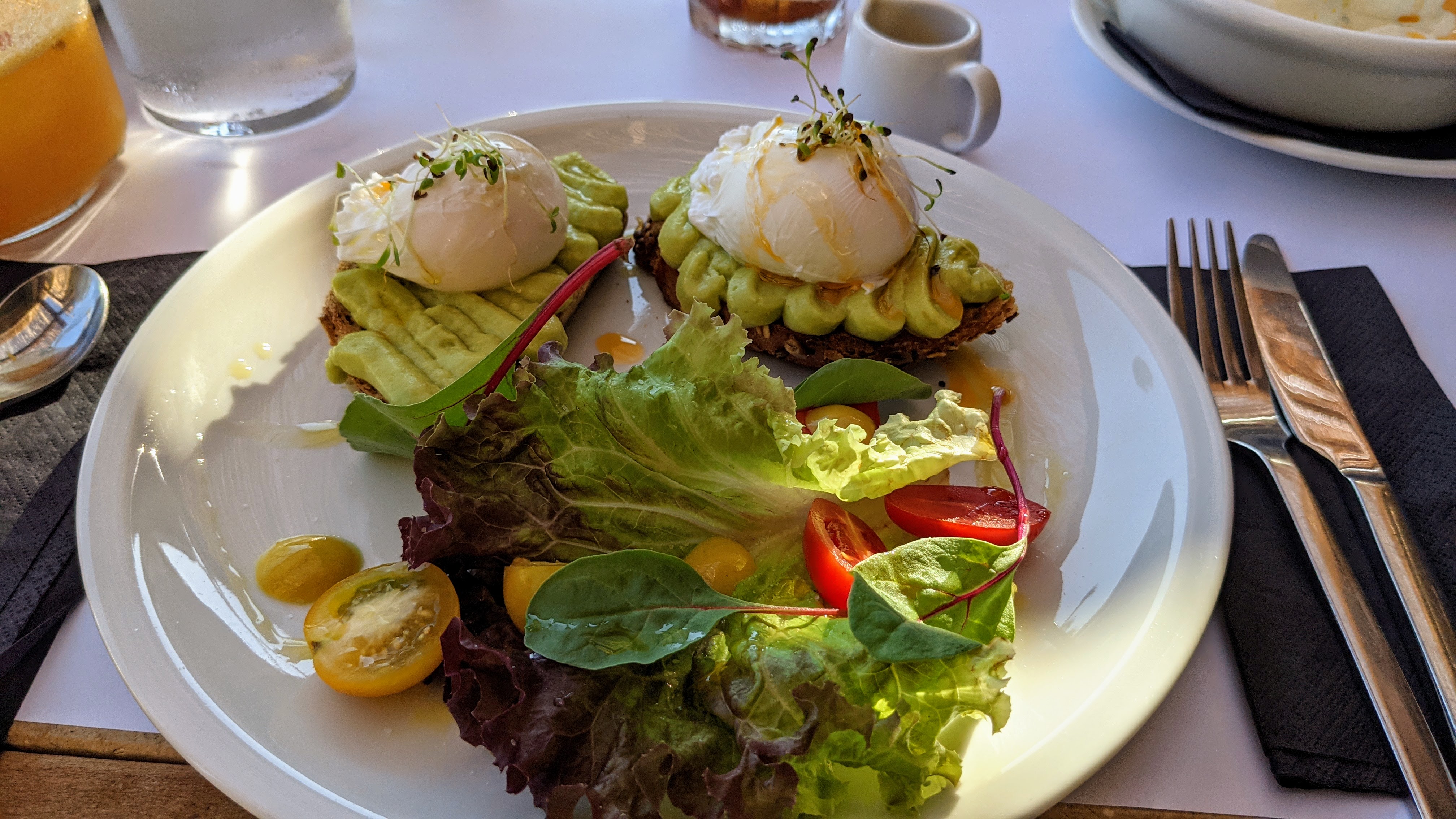 A sneek peak of the breakfast at The Theodore Boutique Hotel