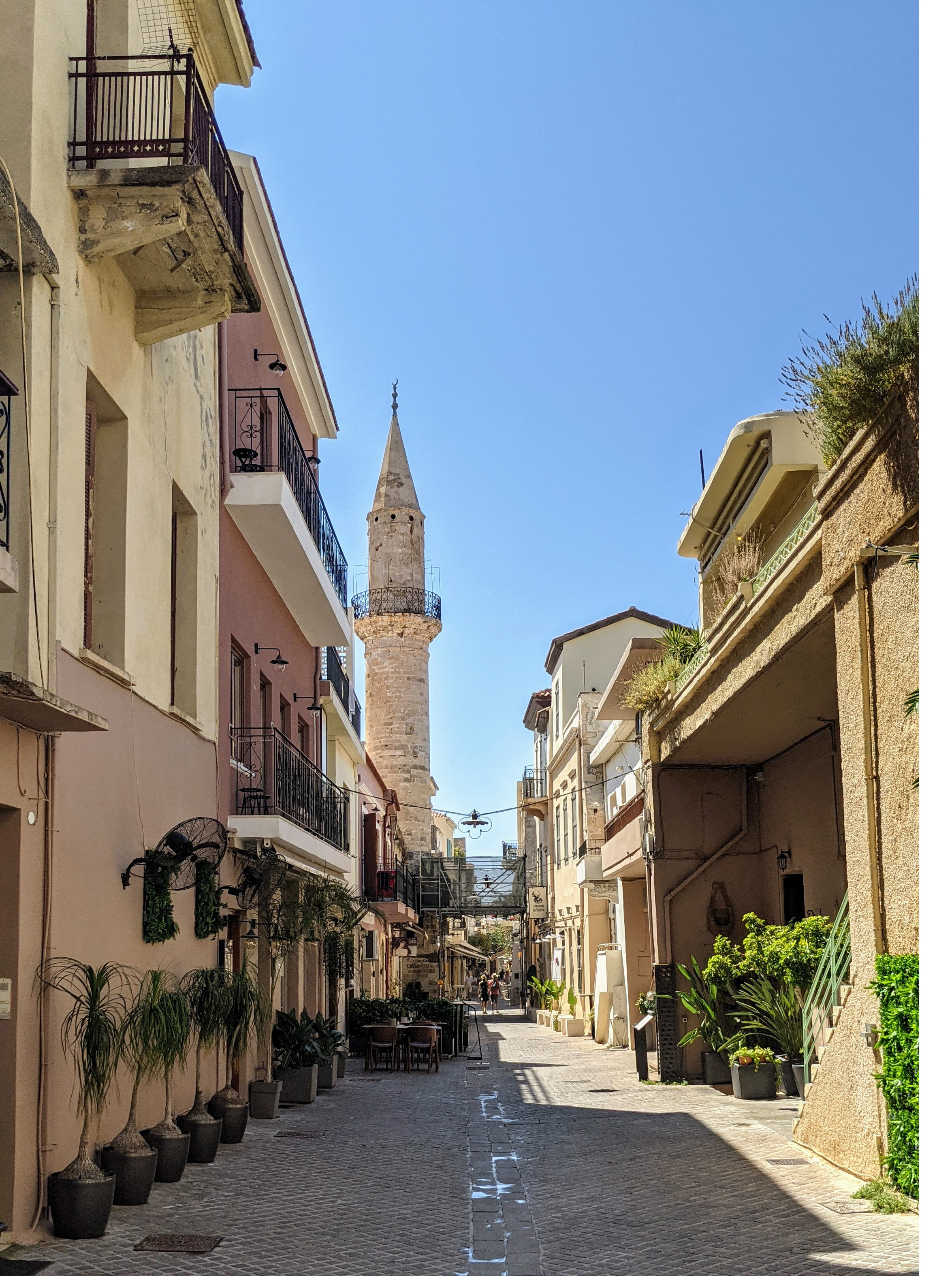 The street of Chania in the old town