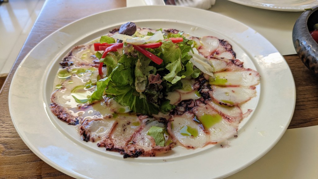 Salis: octopus carpaccio