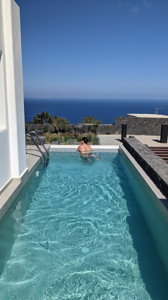 Our private pool at SantAnna Suites