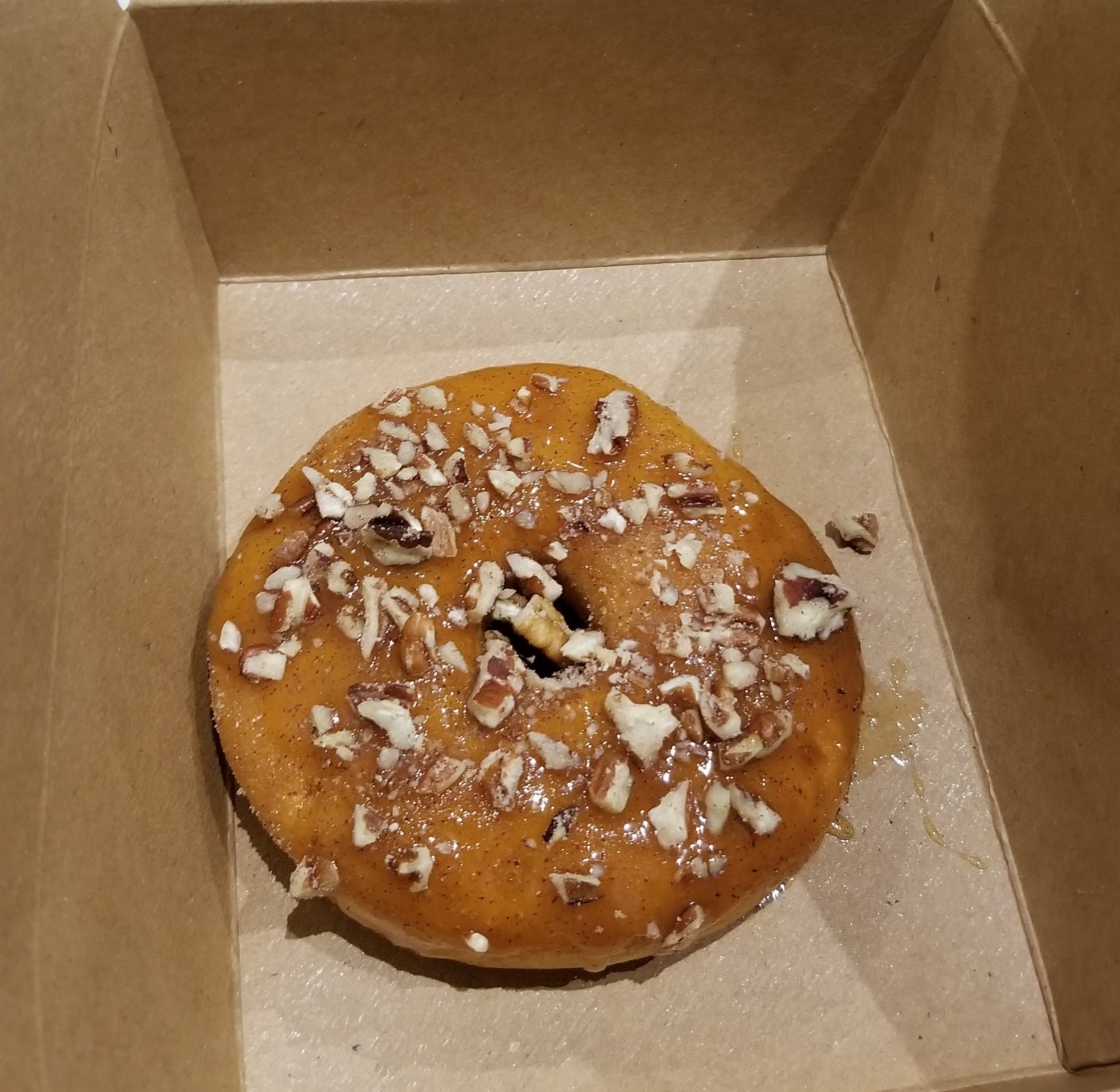 YUL Air Canada Maple Leaf Lounge (International departures): a maple donut that was hard as a rock